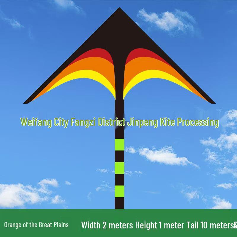 Great Plains Extra Large Rainbow Kite for Kids - Excellent Flying Cartoon Design