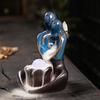 Creative Skeleton Couple's Valentine's Day Backflow Incense Burner with Shaped Ceramic Incense Burner Crafts and Decorations