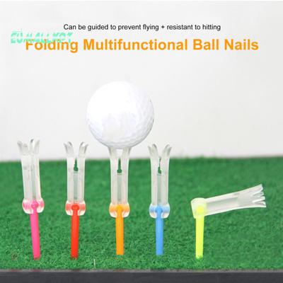 Tee de golfe ajustável - Suporte de bola estável, altura ajustável, plástico estável, acessórios de prática de suporte de bola