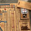 Großes klassisches Cribbage Brettspiel Set Familienspiel Cribbage Kriegsspiel oder Familienbrett Eltern-Kind Spiel Set