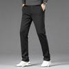 FAPAI Herren Winter gefütterte Straight-Leg Freizeithose