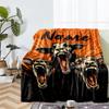 Custom Name Goat Theme Printed Blanket - Perfect for Couch, Bed, Travel & Outdoor Use | Machine Washable, Cozy & Durable.