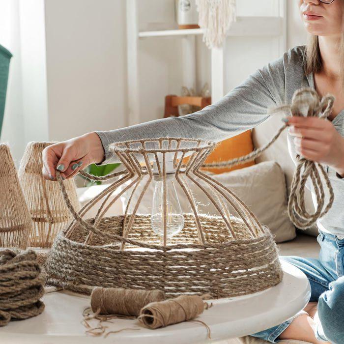 Jute Rope - 8 Mm X 10 M - Natural Jute - Eco-friendly - For Crafts, Gardening, Decoration