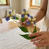 Long Branch Simulation Silk Flowers Realistic Faux Flower Luxury Fake Iris Stem  Party Decor