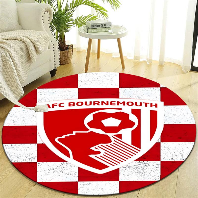 1pc Football Team (65) Design Printed Area Round Carpet for Bedroom Living Room Home Decor Rugs Mat Non Slip Mat Rug for Bedside