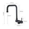 304 stainless steel kitchen sink faucet with hot and cold rotating folding double rotating sink mixing valve bathroom faucet