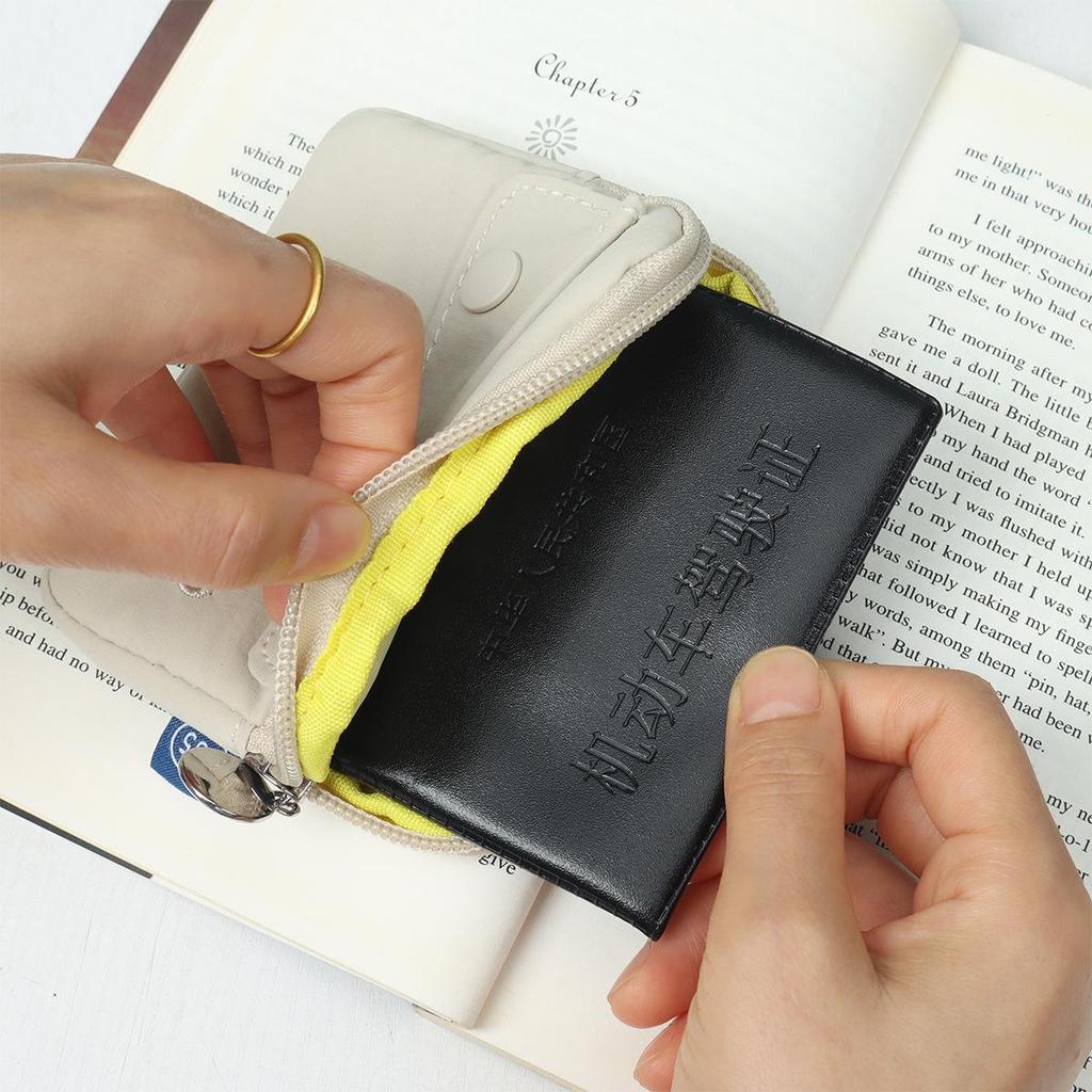 Cute Waterproof Zipper Coin and Card Holder - Large Capacity Clutch Bag