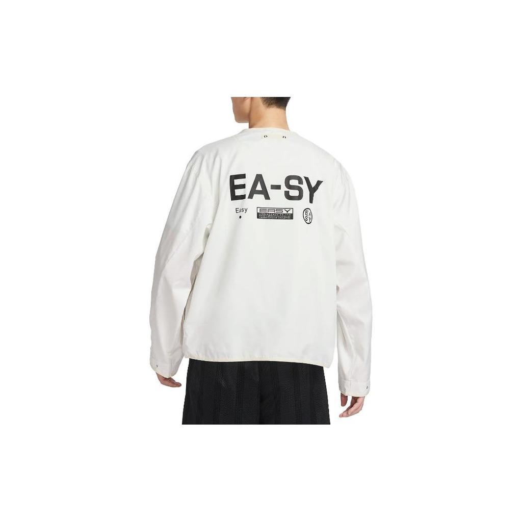 Nike Alphabet Pattern Zip-Up V-Neck Jacket Men Jacket White DX0336-030
