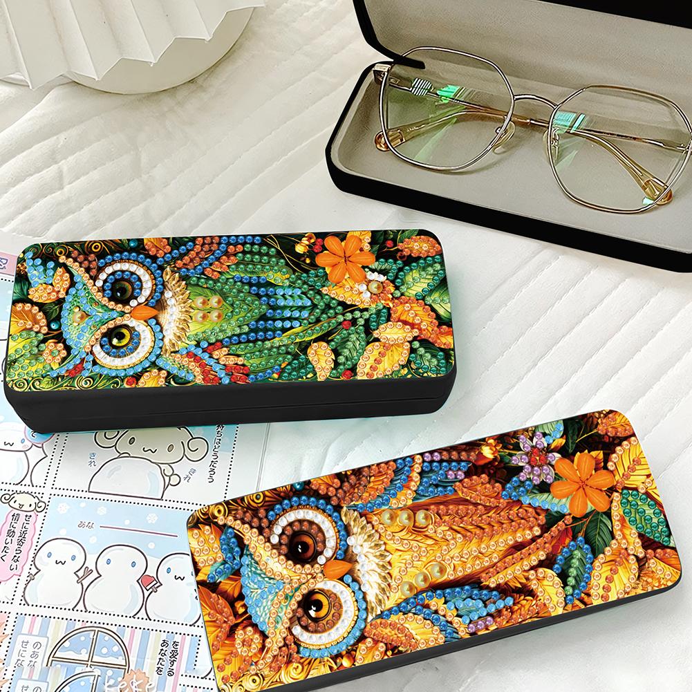 Dream Catcher Diamond Painting Eyeglasses Case Diamond Art Sunglasses Case Rhinestones Sunglasses Storage Box for Men Women