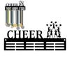 Ausstellungsregal für Auszeichnungen Cheerleading-Thema Lauf-Ausstellungsregal Metall-Trophäenregal für Wettlauf, Laufen, Gymnastik, Schwimmen Medaillengewinner