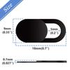 Slim Design Magnetic Slider Webcam Cover 10Pcs Plastic Privacy Protector for Laptop Tablet Pad Phone Desktop Camera
