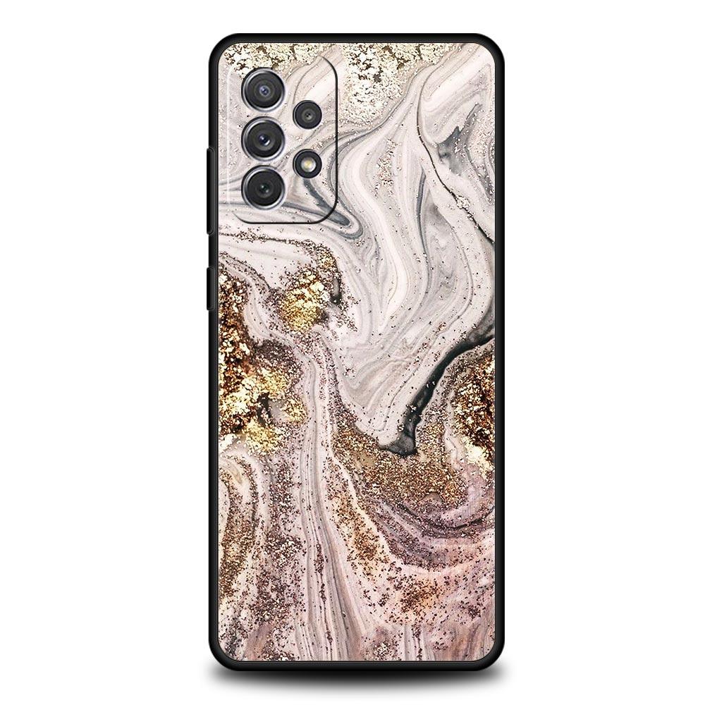 Vintage Marble Phone Case for Samsung Galaxy A55 A35 A17 A07 A15 A13 A25 A51 A71 A72 A73 A32 A52 A52S A41 5G Soft TPU Shell Bags