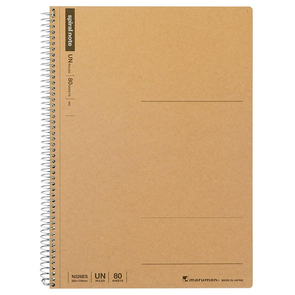 Maruman Spiral Notebook, Basic, B5, Plain, N226ES, Set of 5