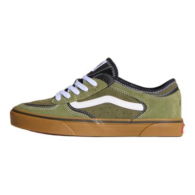 Zapatillas de Skate Clásicas Rowley de Ajuste Cómodo Unisex Verde Oliva Blanco VN000SF4EMB