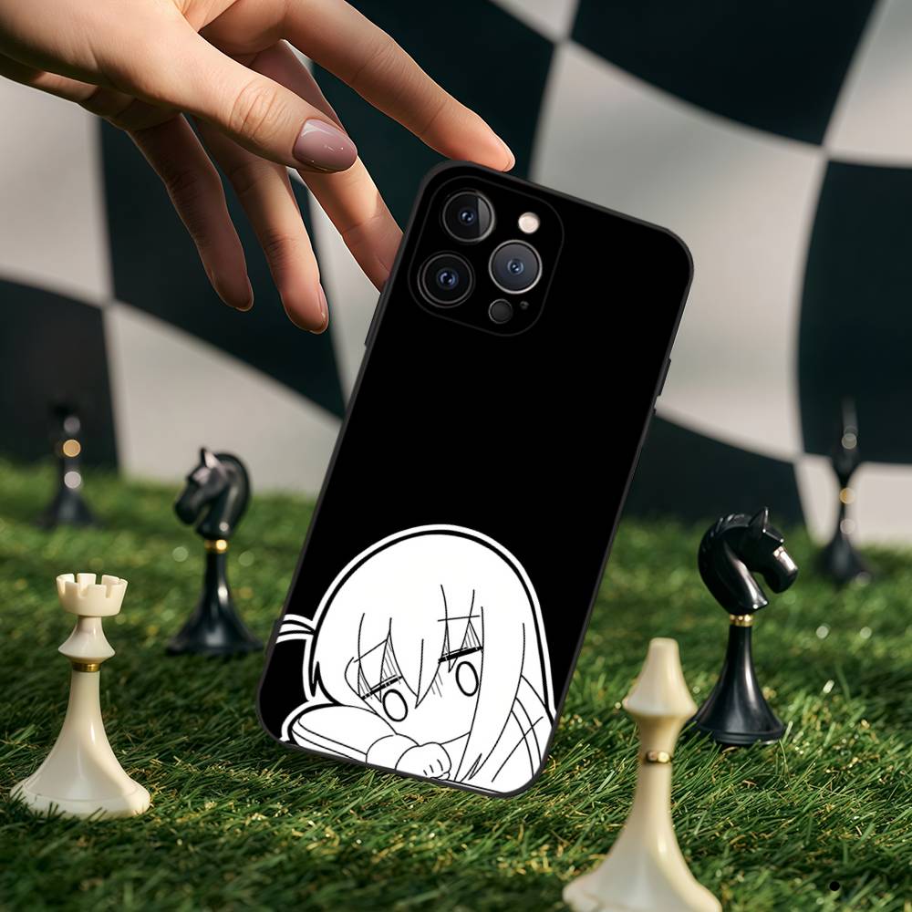 Anime Himouto Umaru-chan Phone Case For IPhone 17,16,15,14,13,12,11,Pro,Max,Plus,Mini,Soft Silicone Black Case iPhone 16pro max