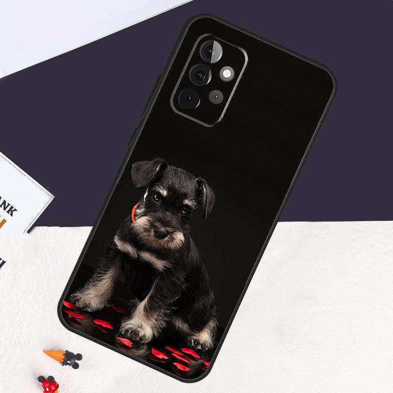 Schnauzer Puppy Dog Case For Samsung Galaxy A53 A15 A22 A52 A32 A54 A14 A16 A26 A36 A56 A55 A35 A05 A06 A33 A13