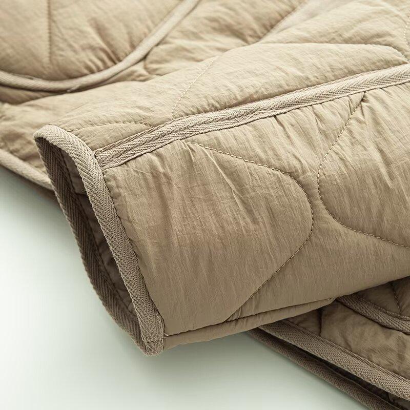 2025 European & American Style Casual Round Neck Cotton Jacket