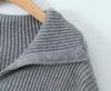 European and American Street Style Women's Loose Lapel High Waist Trousers and Knit Sweater Set