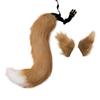 Hair Clips Cocker Tail Animal Element Adjustable Faux Fur Solid Wolf Tail