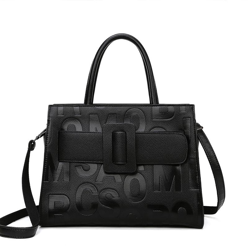 Women Shoulder Leather Bag Fashi Handbag Retro Embossing Leather Ladies Shoulder Bag Large Tote Purse Women Handbag Tote Bag