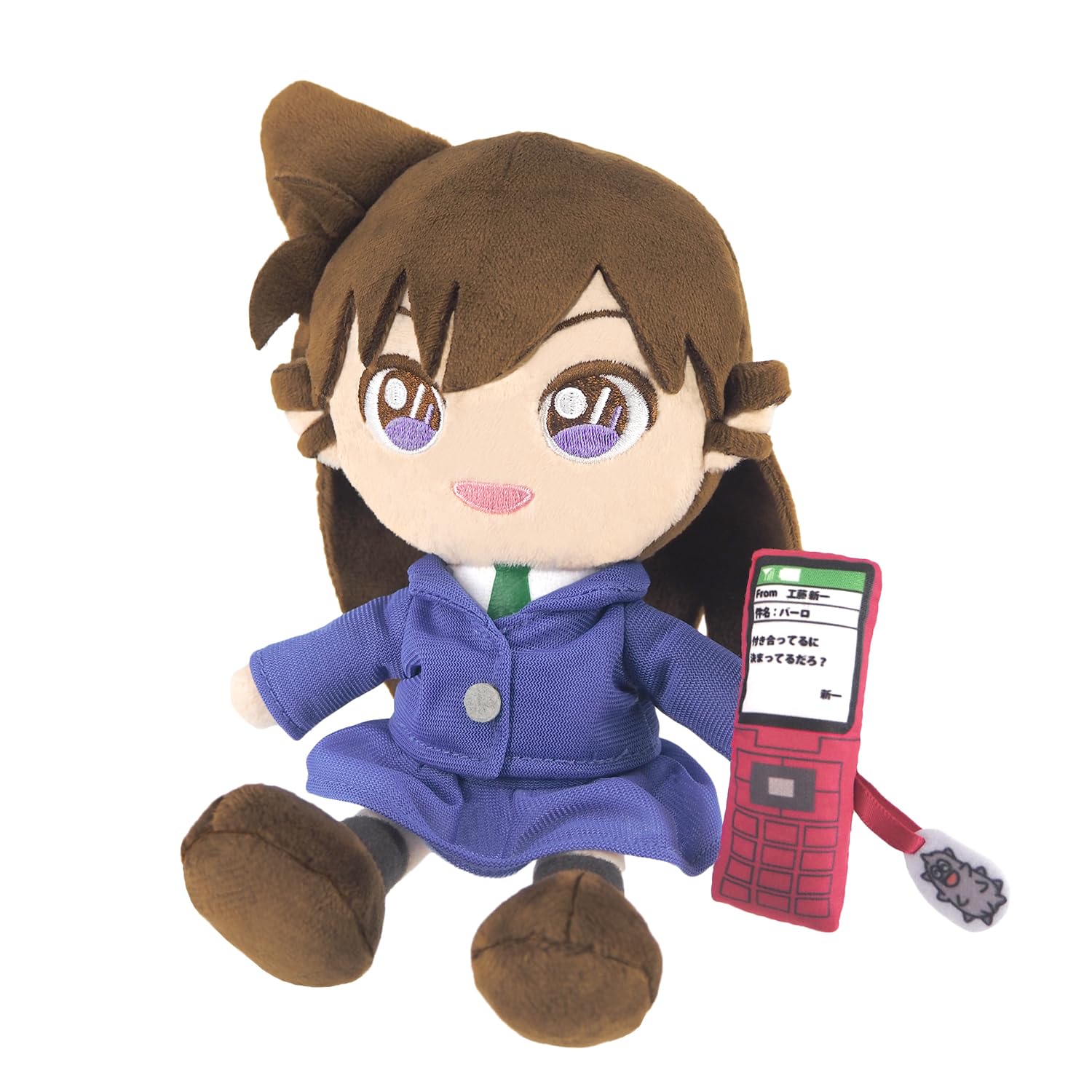Sanei Boeki Detective Conan Fluffy Friends Ran Mouri Plush Toy FCN09 (S) W12×D8×H21cm