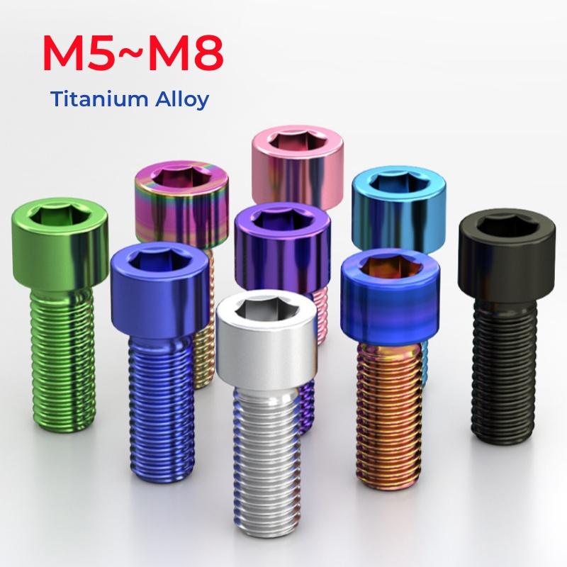 M5 M6 M8 Klasse 12.9 Kleurrijke Titaniumlegering Zeskantbout Fiets Motor Bout Fietsaccessoires