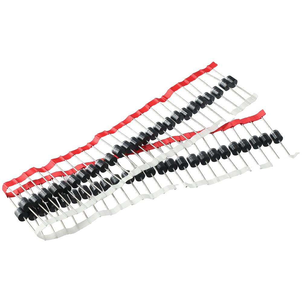 

50 шт., диод Шоттки R-6, 15 А, 45 В, выпрямительный диод, электрический осевой соединительный разъем