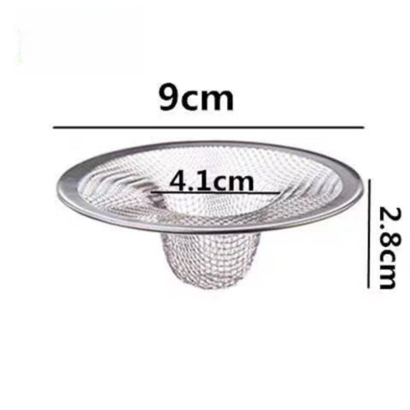 2Pcs Bathroom Drain Filter Anti Clogging Stainless Steel Mesh Bathroom Basin Sink Drain Stopper Filter Bathtub Floor Drain Cover