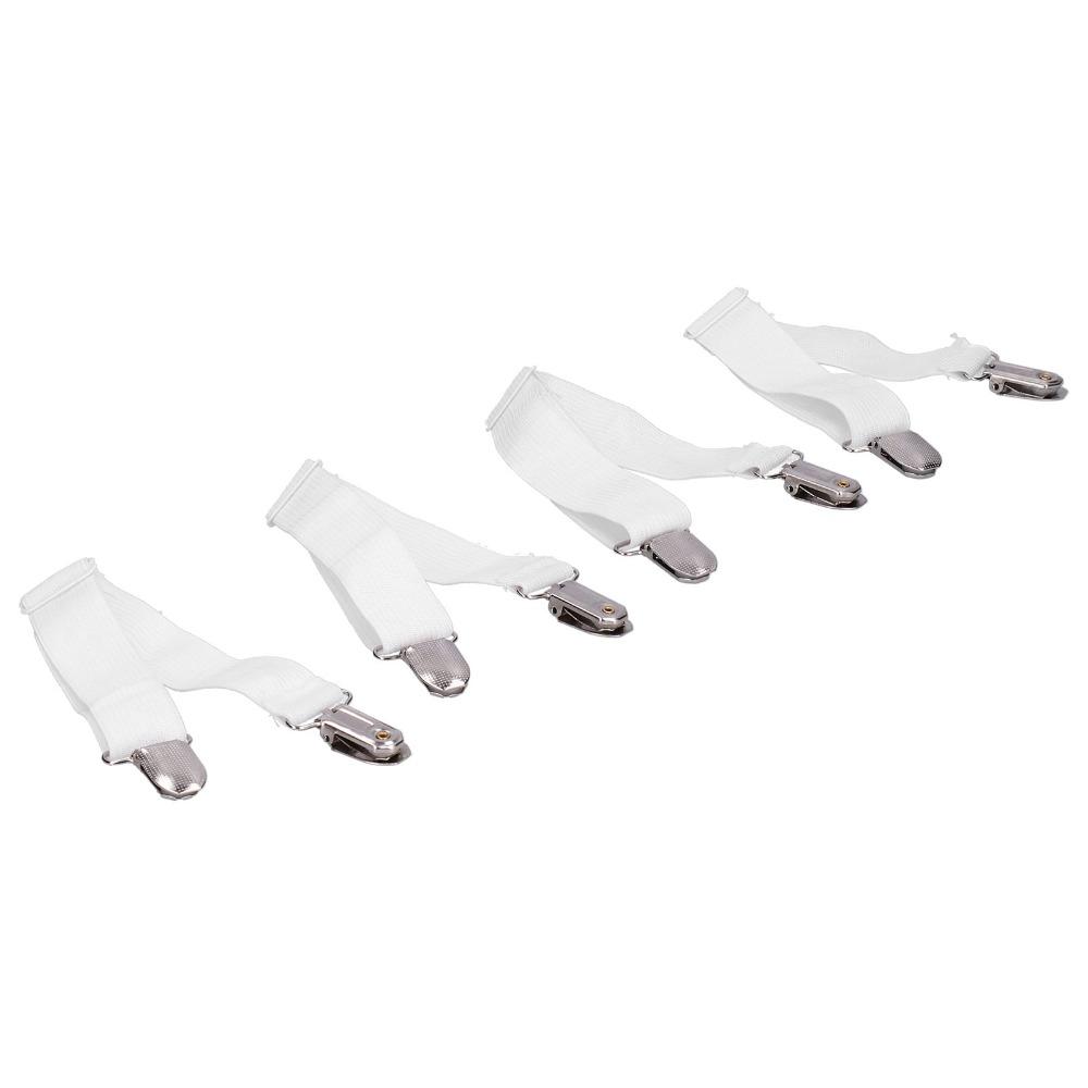 4Pcs Flexible Adjustable Bed Sheet Clips Durable Anti-slip Sofa Cushion Clips Sturdy Tablecloth Clips Home Use
