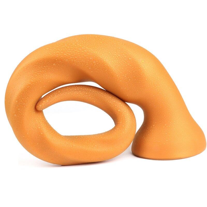 Extended Butt Plug Soft Silicone Masturbator Anal Expander Sex Toys Realistic Penis Strap On Dick Fisting BDSM Dragon Dildo