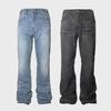 Men's Summer Thin American High Street Style Washed Hole Casual Jeans - Trendy, Loose, Straight Fit