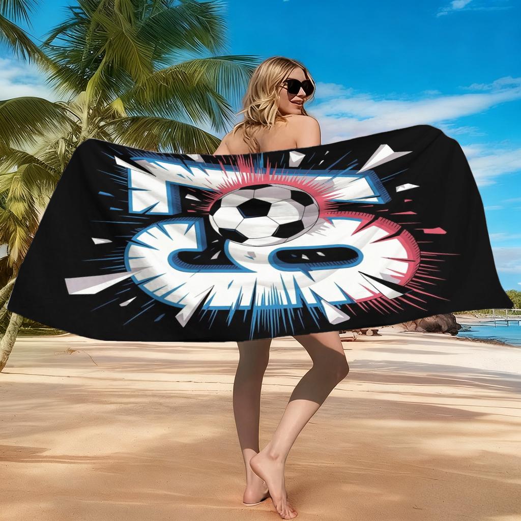 Six Seven 67 Friendship Football Beach Towel Quick-drying Super Absorbent Suitable for Beach Vacation Pool Gym Gift for Friends