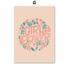 Poster e stampe femministe Girl Power Empowered Equality Nordic Wall Art Canvas Painting Immagini murali per l'arredamento del soggiorno