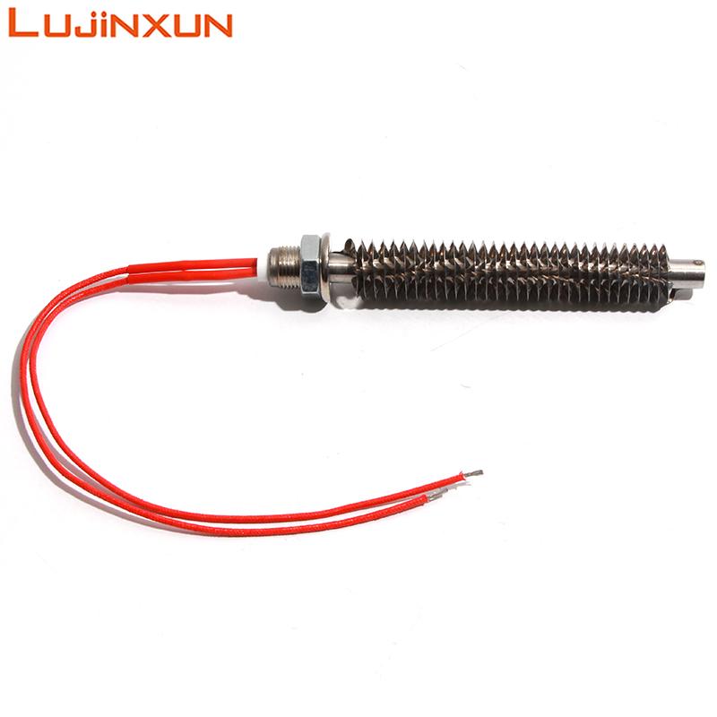 LUJINXUN Calentador de Aire Recto Eléctrico Tubo Calentador de Aletas de Calentamiento en Seco Elemento Calentador para Horno Motor/Carga/Deshumidificación 220V 1PC