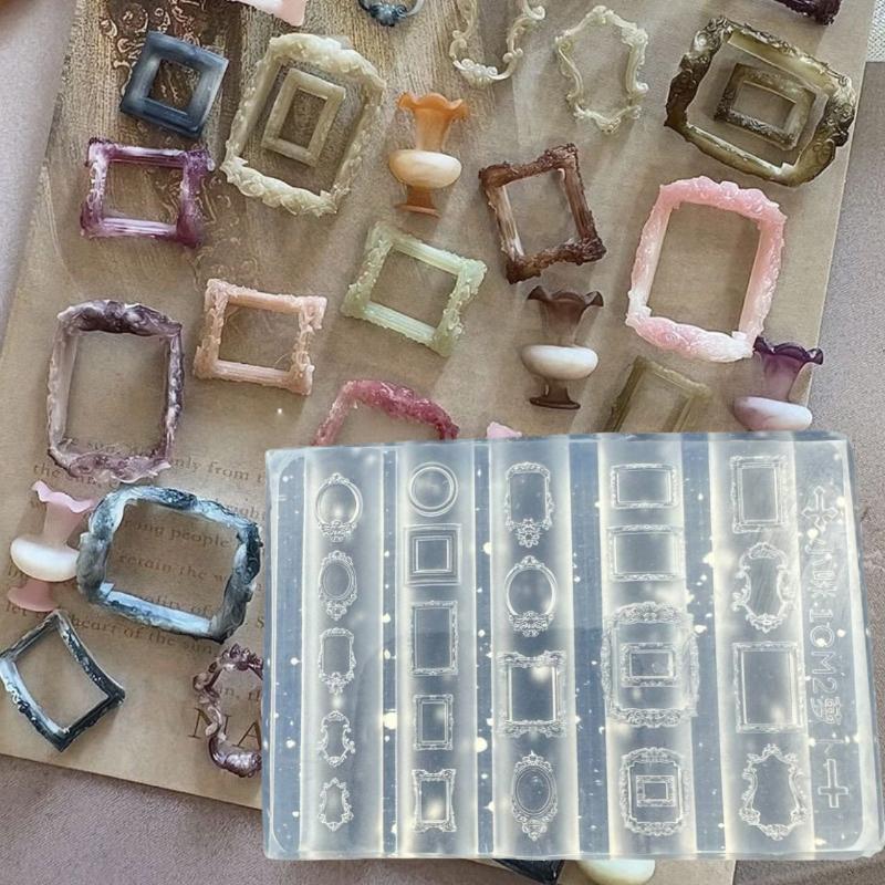 Flower Silk Ribbon Butterfly 3D Silicone Nail Mold Transparent Relief Nail Template Diy Nail Art Decoration Manicure Design Tool
