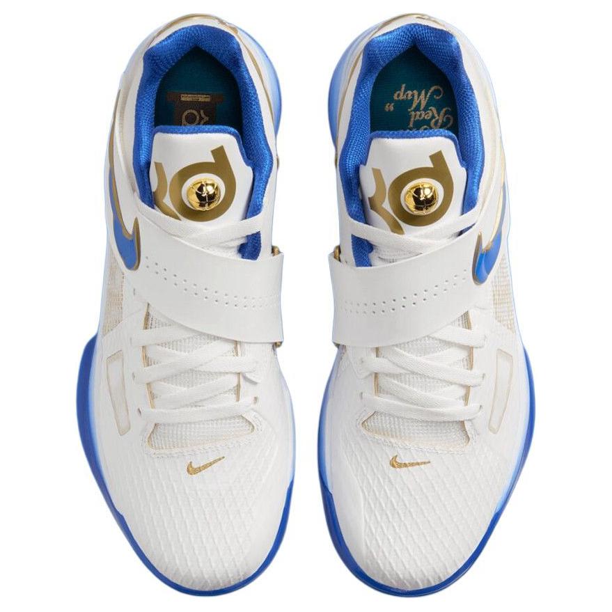 Nike Zoom KD 4 The Real MVP - Summit White Unisex Sneakers Hyper-Royal Metallic-Gold IB3546-100