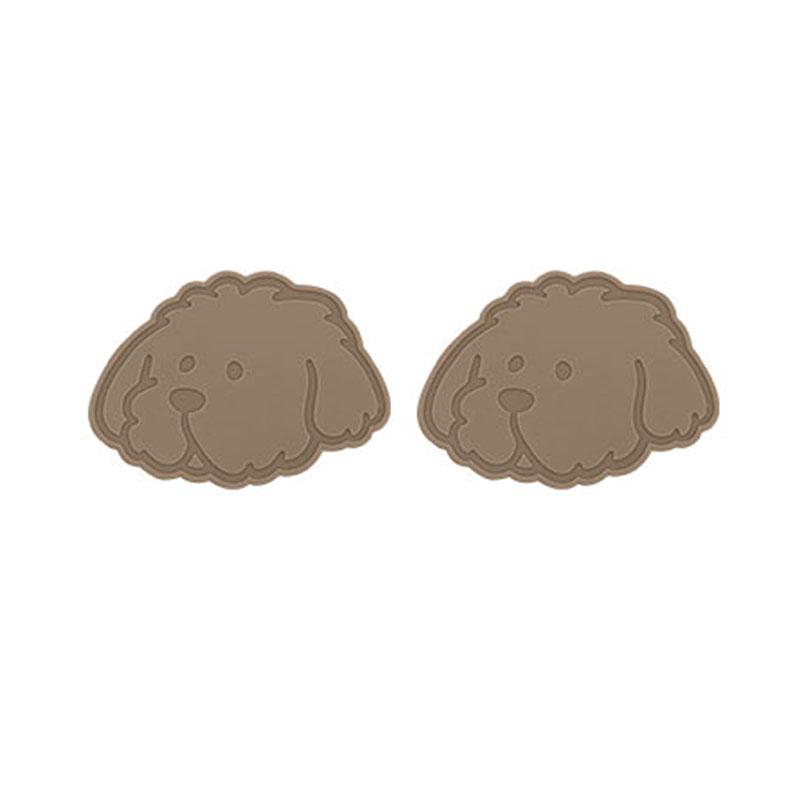 

[Сделано в КОРЕЕ] [1+1] Силикон (Щенок/Квадрат/Круг) Термостойкий коврик Нескользящий индукционный коврик Кухонные принадлежности BROWNIE 2 pcs