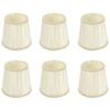 6PCS Beige Color Lamp Cover Cloth Pleated Lamp Shades Decorative Small Lamp Shade  Wall Sconces