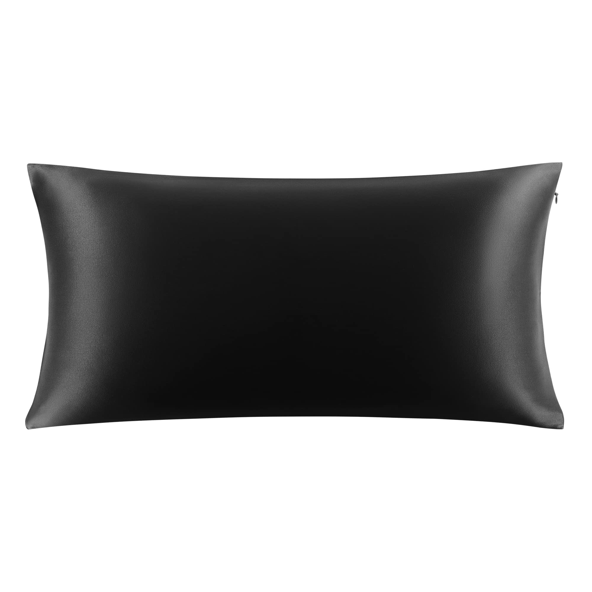 

PiccoCasa Шелк Тутовый шелкопряд До 25 Плотный Красивый Чувствительный Подходит для всех Набор наволочек, 100% шелк, Момме, На молнии, Стираемый, Двусторонний чёрный