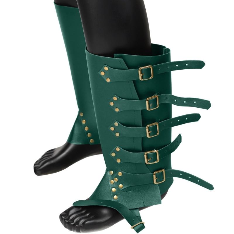 Shoes Cover Medieval Steampunk Leg Armor Andage Boots Cover Leg Guard Boot Case