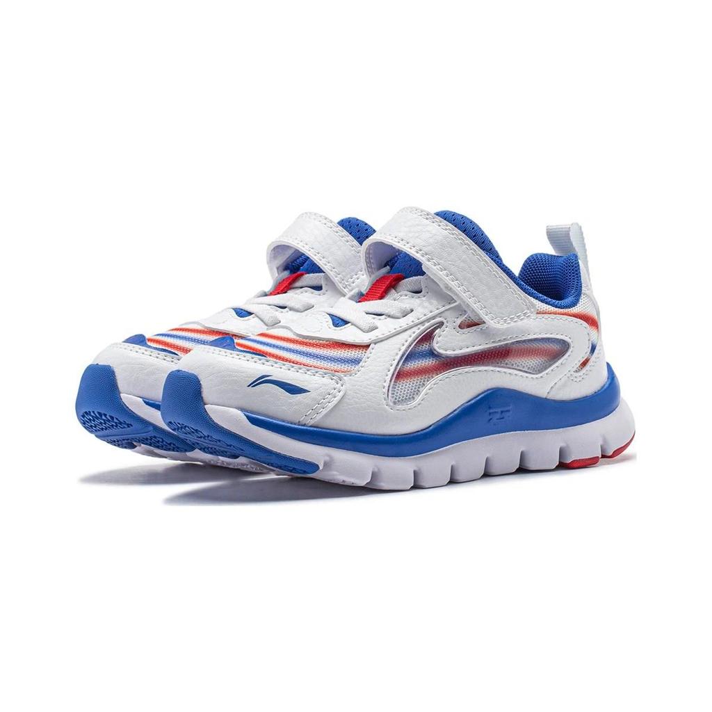 Li Ning Kinder Sternenbequem Vielseitig Stoßdämpfend Langlebig Low Top Freizeitschuhe Kinder Freizeitschuhe Blau Weiß YKNU028-1