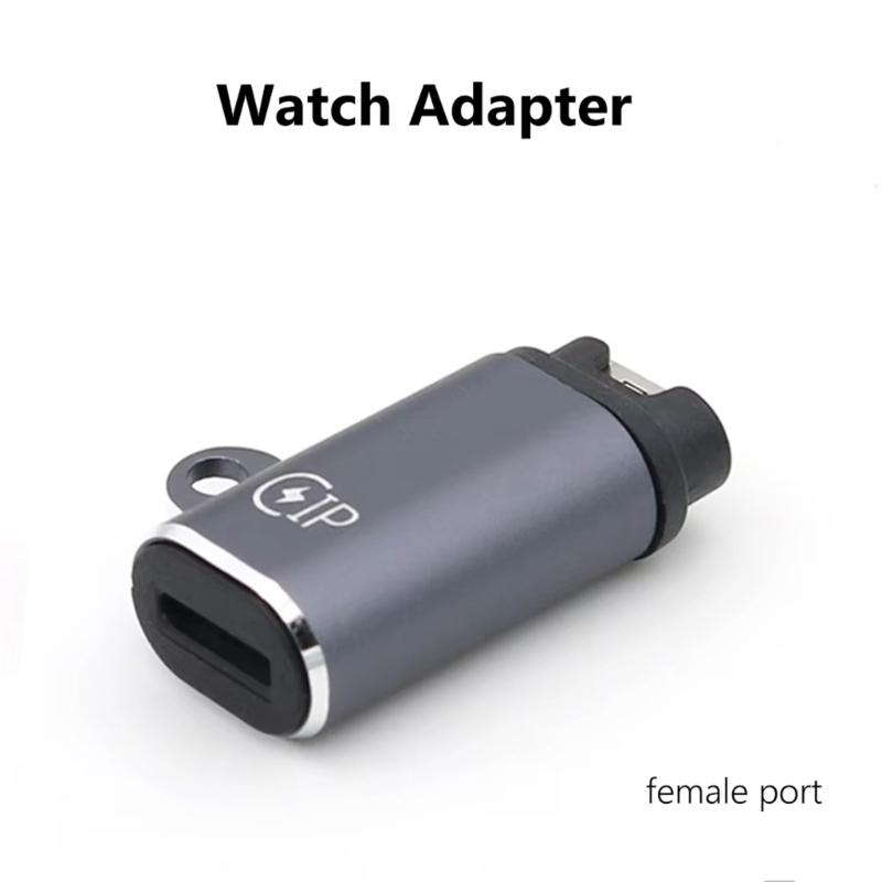 Type C/8Pin/5Pin/DC5521 Charging Adapter for 7/6/5 Smartwatches for Efficient and Stable Power Supply