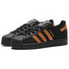 Adidas Originals SUPERSTAR Slip Resistant Abrasion Resistant Low top Skateboard Shoes Unisex Black Gold EG4959(Team415-)