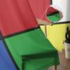 Abstract Geometric Block Tulle Curtains Modern Voile Sheer for Living Room Bedroom Kitchen