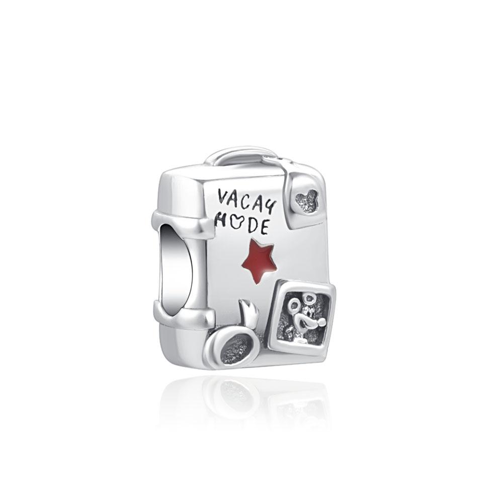 New Copper Four-Leaf Clover Lucky Grass Pendant Bead Diy Fit Original Pendant Charm Bracelet Women Fashion Jewelry