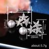 Earrings For Women, Flower Imitation Pearl Princess Jewelry, High-End Evening Dress Wedding Style