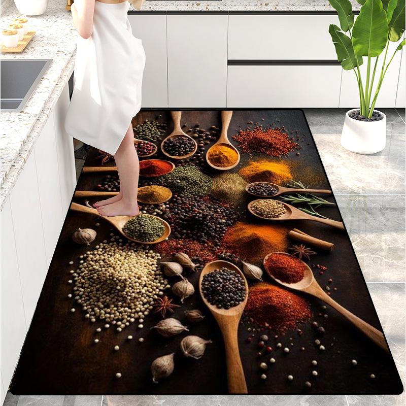 Modern Kitchen Mat Home Entrance Doormat Hallway Bedroom Living Room Decoration Floor Carpet Balcony Bathroom Long Rug