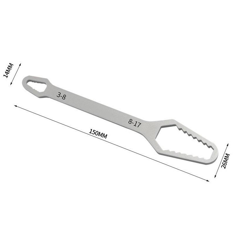 Universal Torx Wrench 3-17mm Thickness Self Tightening Adjustable Wrench Board Double Head Torx Spanner Hand Tools