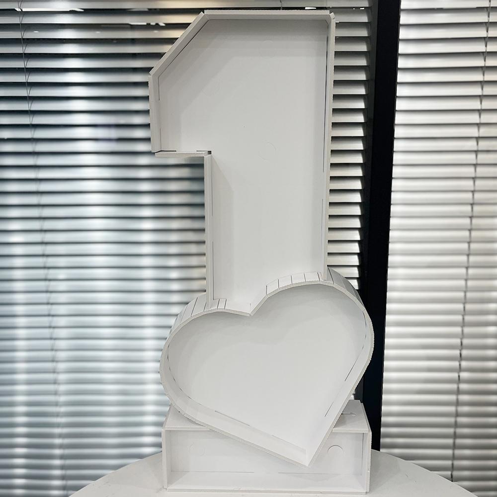 

1 шт. 73 см освещение Love Number ONE KT Board Декор для вечеринки на годовщину, день рождения, домашний инструмент для украшения вечеринки, подарок детям NO Lighting белый