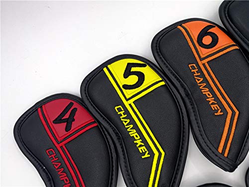 Golf Iron 3 To AW PW SW 10 12 Popular Cover, Leather, Embroidered, Waterproof, Selectable, No. 9, LW, Pieces, Pieces, Set, Numbered, Stylish,